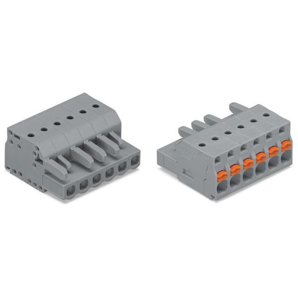 2231-103/026-000 1-conductor female connector; push-button; Push-in CAGE CLAMP® image 1