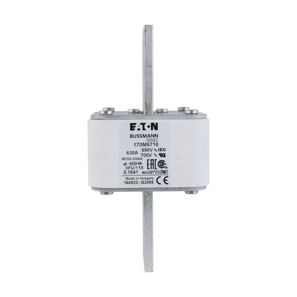 Fuse-link, high speed, 630 A, AC 690 V, size 3, 67 x 92 x 155 mm, aR, IEC, UL image 17