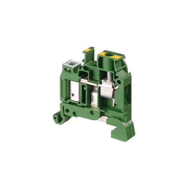 D6/8,P,ADO3,EX, TERMINAL BLOCK, FEED THROUGH, YELLOW, 8MM SPACING, 50X41MM, DIN RAIL MOUNT image 1