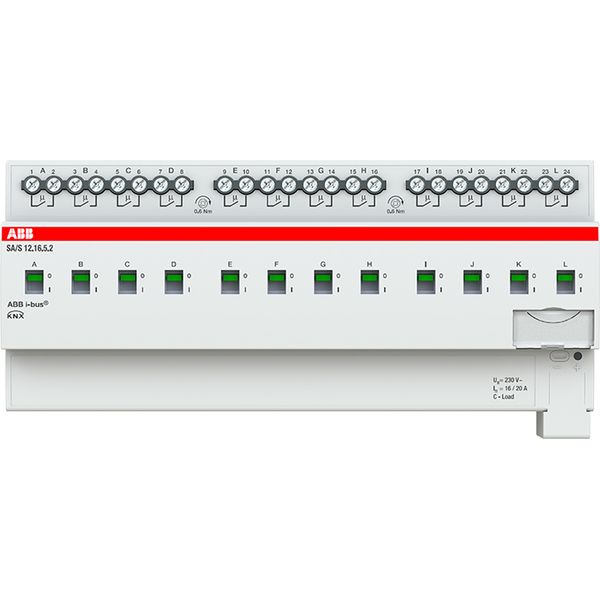 SA/S12.16.5.2 Switch Actuator, 12-fold, 16 A, C-Load, MDRC image 1