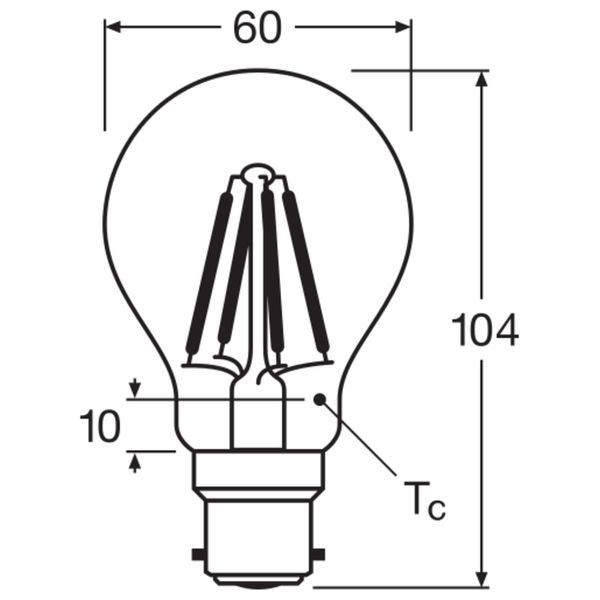 LED CLASSIC A P 6.5W 827 Clear B22d image 6