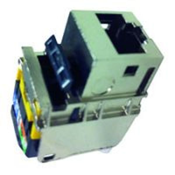 RJ45 socket category 6A STP Keystone metal shielding 360° image 1