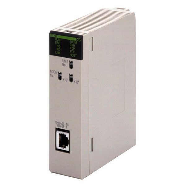 Ethernet unit for CS-series, 100Base-TX and 10 Base-T, 1 x RJ45 socket image 1