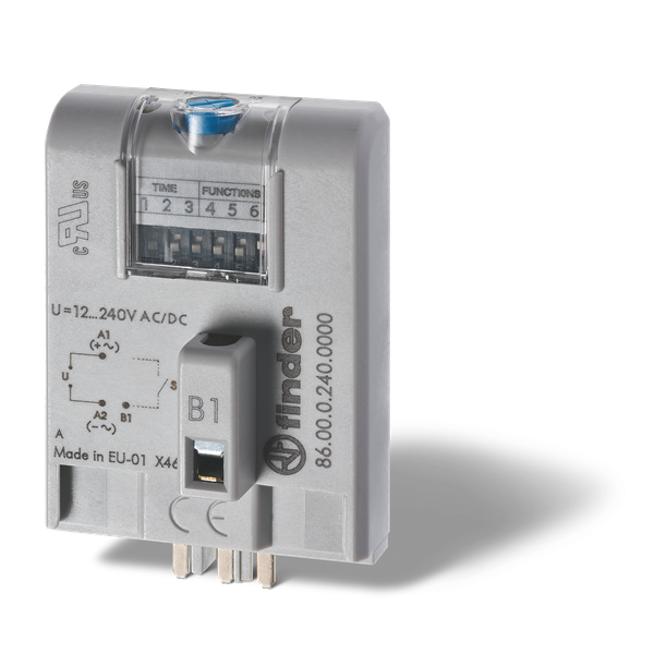 Timer module 8-function 12...240VUC in 90.02/03, 92.03, 96.04/Rail (86.00.0.240.0000T) image 2