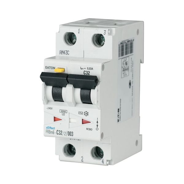 RCD/MCB combination, 40 A, 100 mA, MCB trip characteristic: C, 2p, RCD trip characteristic: A image 8