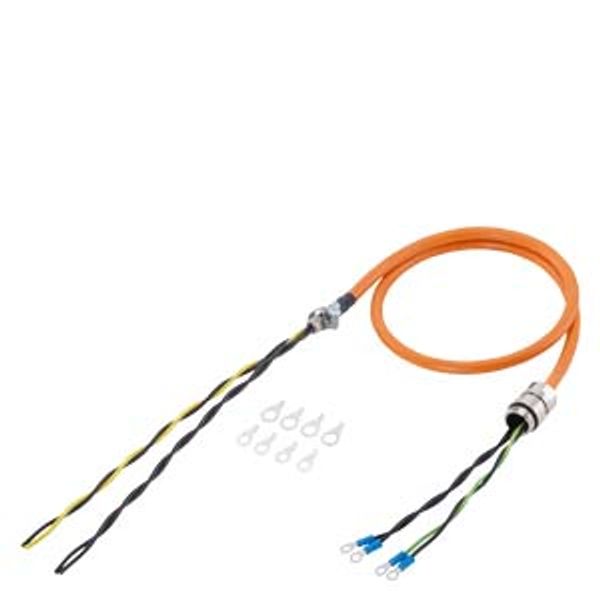 Power cable pre-assembled type: 6FX8002-5CR11 4x 2.5 C Screw connection M32/1PH810. 6FX8002-5CR11-1BA0 image 1