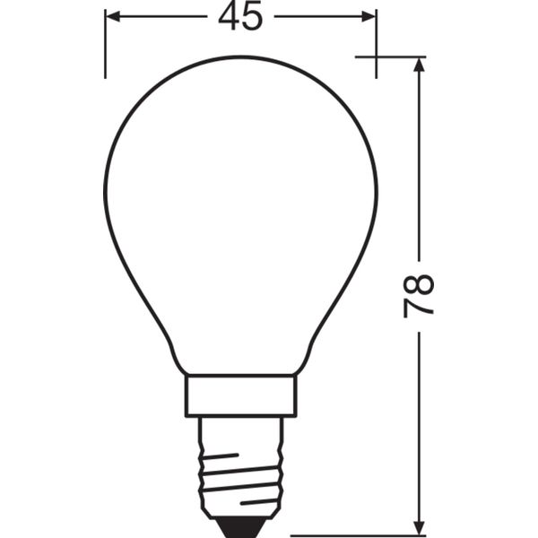 LED Retrofit CLASSIC P DIM 5.5W 840 Frosted E14 image 3