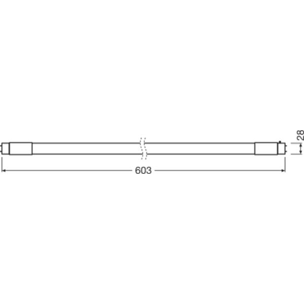 LED TUBE T8 EM CONNECTED P 600 mm 7.5W 840 image 7