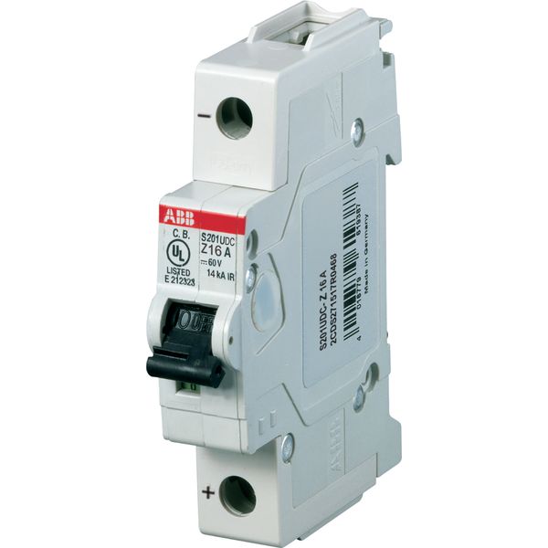 S201UDC-Z6 Miniature Circuit Breaker - 1P - Z - 6 A image 1