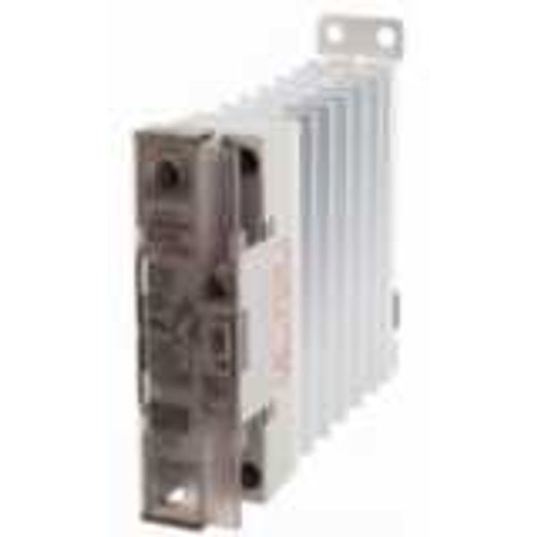 Solid state relay, 1 phase, 15A 100-240 VAC, with heat sink, DIN rail image 4