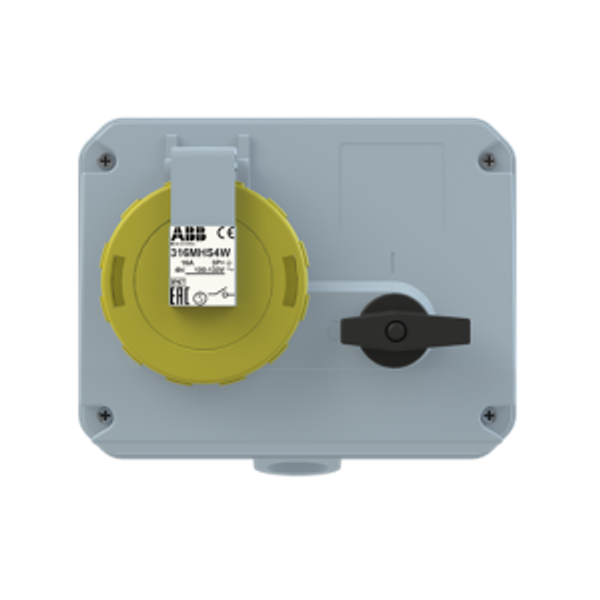 316MHS4W Industrial Switched Interlocked Socket Outlet image 3