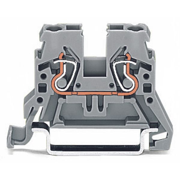 2-conductor through terminal block 2.5 mm² side and center marking red image 1