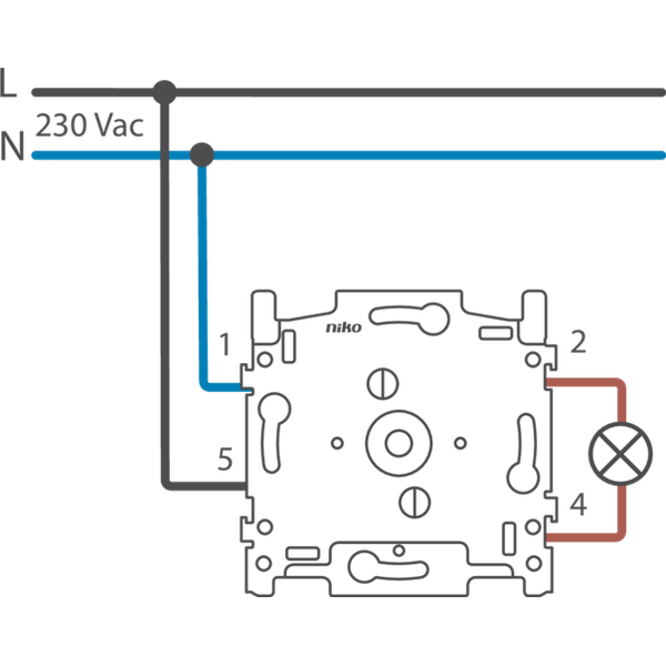 Base for 2-pole timer, adjustable up to 120 minutes, 16 A/250 Vac, scr image 2