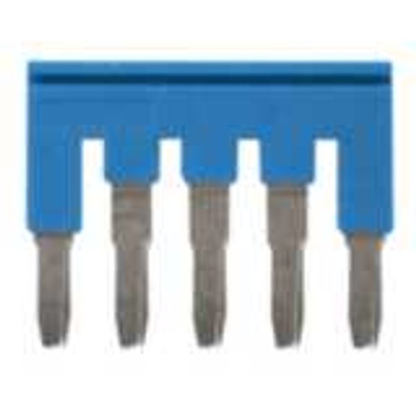 Short bar for terminal blocks 4 mm² push-in plus models, 5 poles, blue image 4