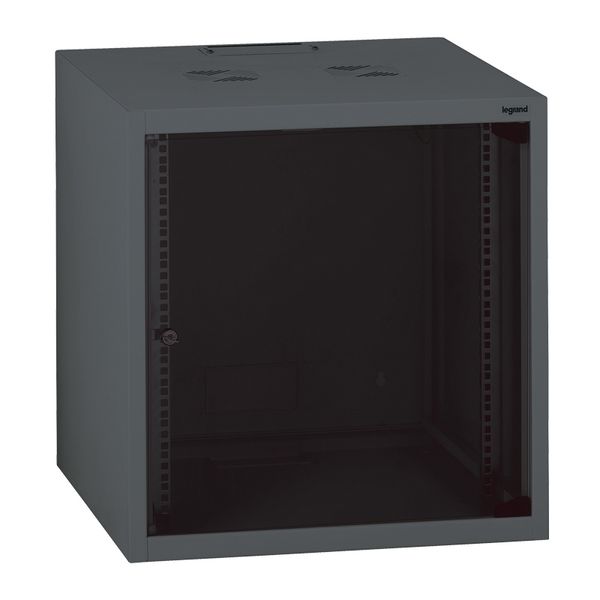 Wallmount fix cabinet Linkeo 19 inches 6U 600mm width 600mm depth image 1