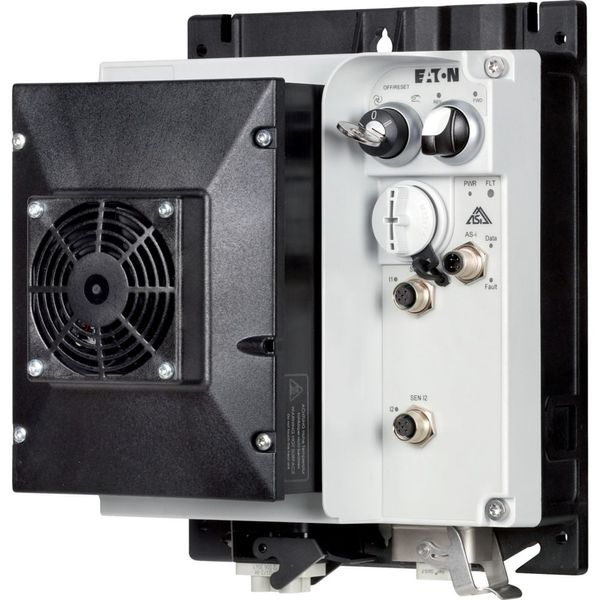 Speed controllers, 8.5 A, 4 kW, Sensor input 4, 230/277 V AC, AS-Interface®, S-7.4 for 31 modules, HAN Q4/2, with fan image 8