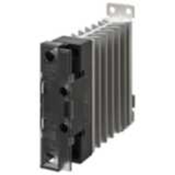 Solid-state relay, 1 phase, 18A, 24-240V AC, with heat sink, DIN rail image 3