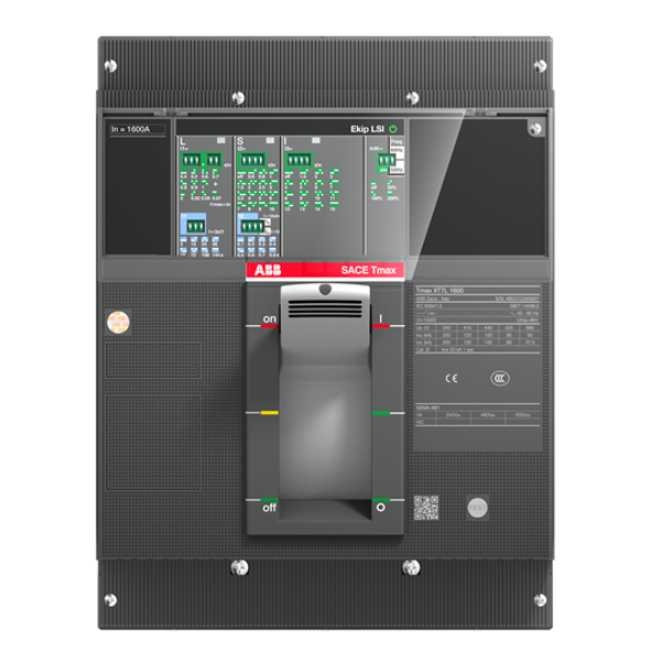 XT7V 800 Ekip Dip LS/I In=800A 3 pole fixed execution front terminals  image 1