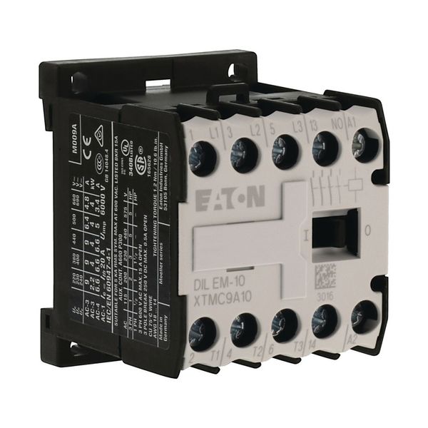 Contactor, 380 V 50 Hz, 440 V 60 Hz, 3 pole, 380 V 400 V, 4 kW, Contacts N/O = Normally open= 1 N/O, Screw terminals, AC operation image 16