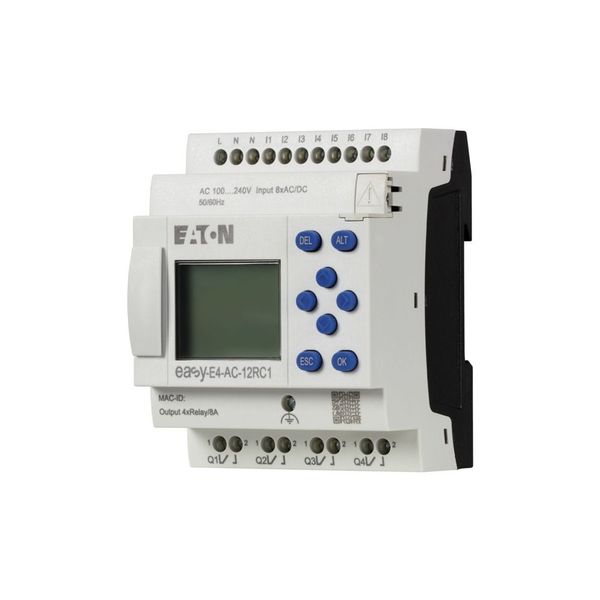 Control relays easyE4 with display (expandable, Ethernet), 100 - 240 V AC, 110 - 220 V DC (cULus: 100 - 110 V DC), Inputs Digital: 8, screw terminal image 20