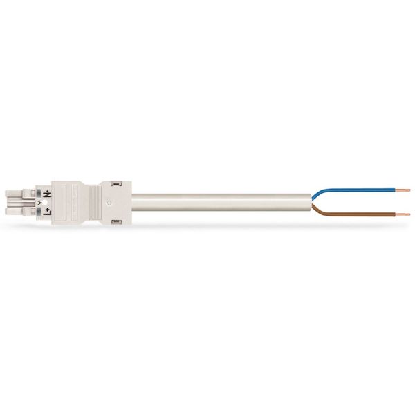 pre-assembled connecting cable Eca Socket/open-ended white image 3