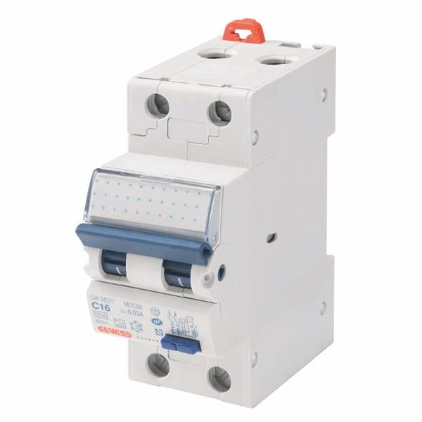 COMPACT RESIDUAL CURRENT CIRCUIT BREAKER WITH OVERCURRENT PROTECTION - MDC 45 - 1P+N CURVE C 6A TYPE A Idn=0,3A - 2 MODULES image 2