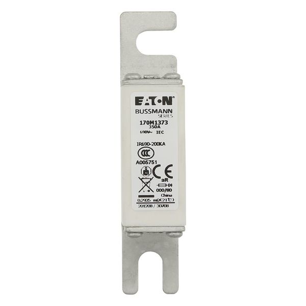 Fuse-link, high speed, 350 A, AC 690 V, DIN 000, 21 x 40 x 100 mm, aR, DIN, IEC, single indicator image 35