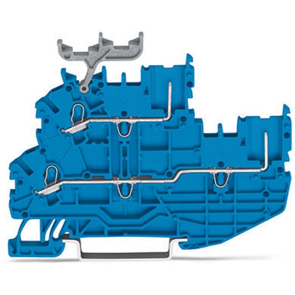 1-conductor/1-pin double deck receptacle terminal block image 1