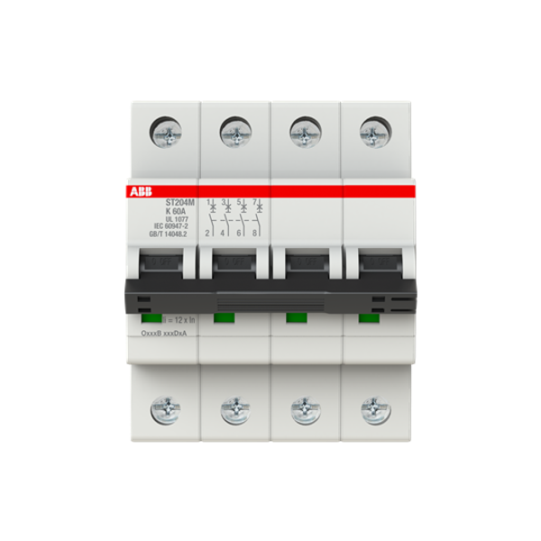 ST204M-K60 Miniature Circuit Breaker - 4P - K - 60 A image 1