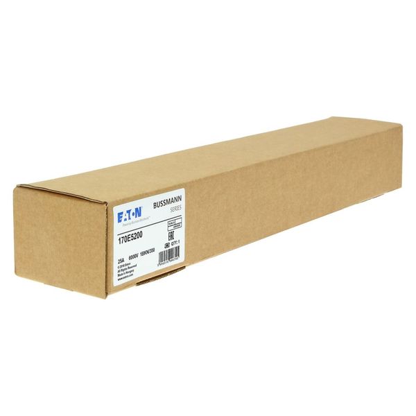 Fuse-link, high speed, 25 A, AC 6 kV, size 1, 65 x 70 x 300 mm, aR, IEC, with indicator image 8