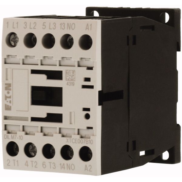Contactor, 3 pole, 380 V 400 V 3 kW, 1 N/O, 24 V 50/60 Hz, AC operation, Screw terminals image 3