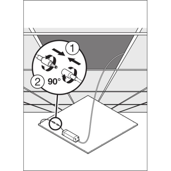 PANEL 600 IP54 36 W 3000 K OP WT image 4