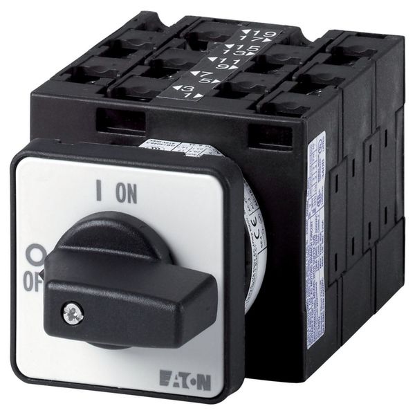 Star-delta switches, T3, 32 A, flush mounting, 5 contact unit(s), Contacts: 10, 60 °, maintained, With 0 (Off) position, 0-Y-D, SOND 28, Design number image 3