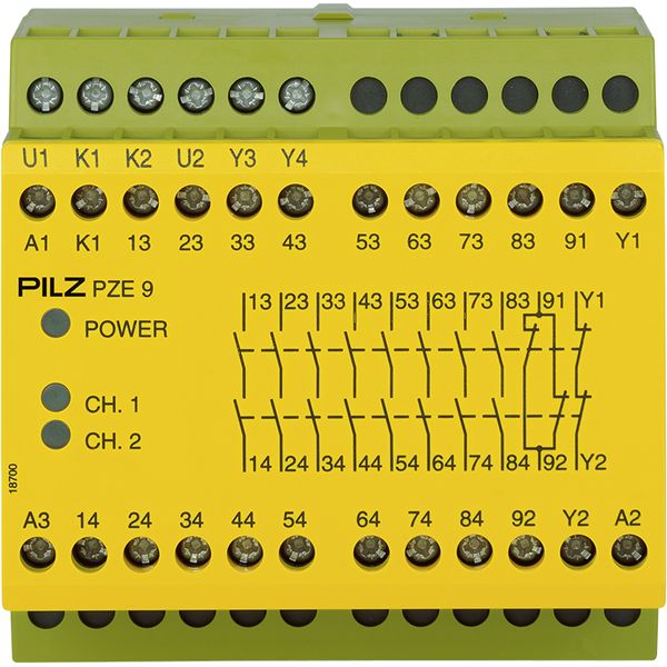 PZE 9 24VDC 8n/o 1n/c image 1