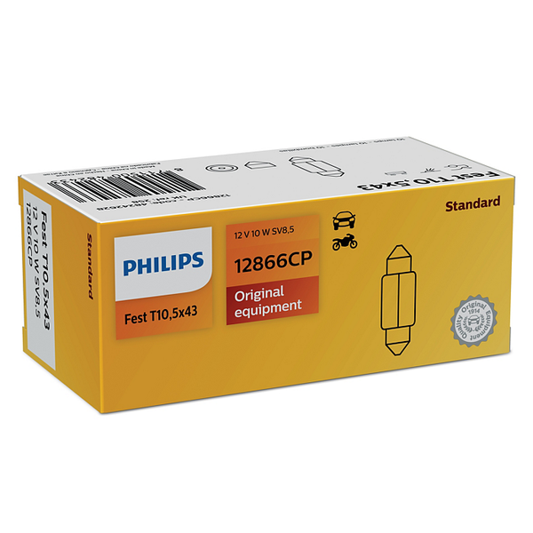 12866CP PHILIPS Festoon T10,5x43 image 1