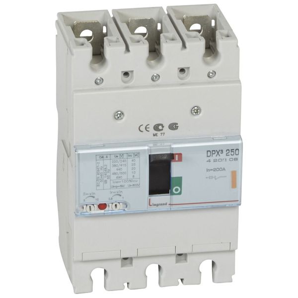 MCCB thermal magnetic - DPX³ 250 - Icu 25 kA - 400 V~ - 3P - 200 A image 2