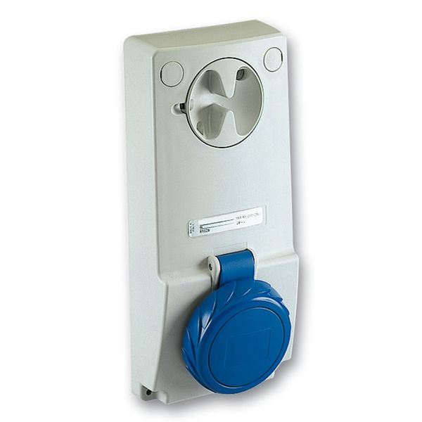 Unika interlocked socket - 16 A - 3P + E - 200...250 V AC - IP65 - panel image 1