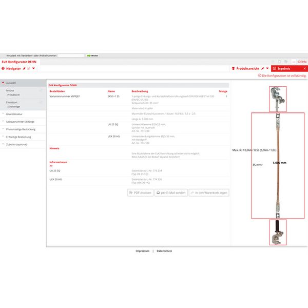 Single-pole earthing and short-circuit. cable 120mm² with crimped cabl image 1