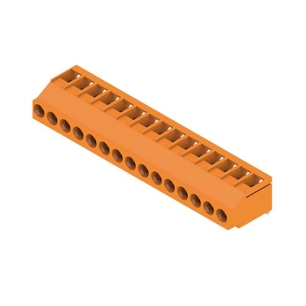 PCB terminal, 5.00 mm, Number of poles: 15, Conductor outlet direction image 2