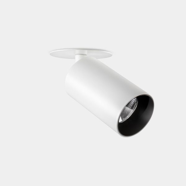 Spotlight Atom Recessed Ø52mm 8.2W LED warm-white 3000K CRI 90 8.2º White 437lm image 1