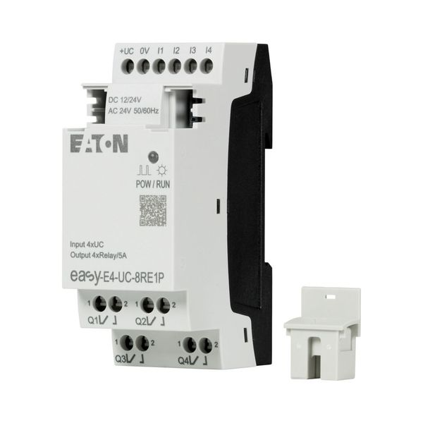I/O expansion, For use with easyE4, 12/24 V DC, 24 V AC, Inputs/Outputs expansion (number) digital: 4, Push-In image 17
