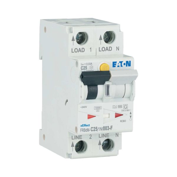 Digital RCD/MCB combination, 25 A, 30 mA, MCB trip characteristic: C, 1p+N, RCD trip characteristic: F image 10