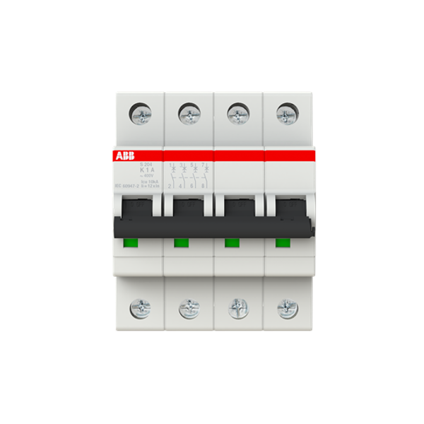 S204-K1 Miniature Circuit Breaker - 4P - K - 1 A image 5