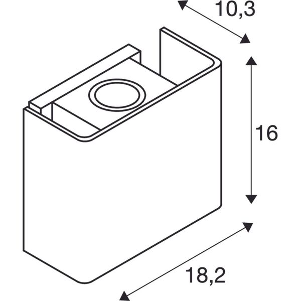 MANA OUT WL, Wall-mounted light set grey/anthracite 11W 650lm 3000K CRI80 60° Phase cut-off image 2