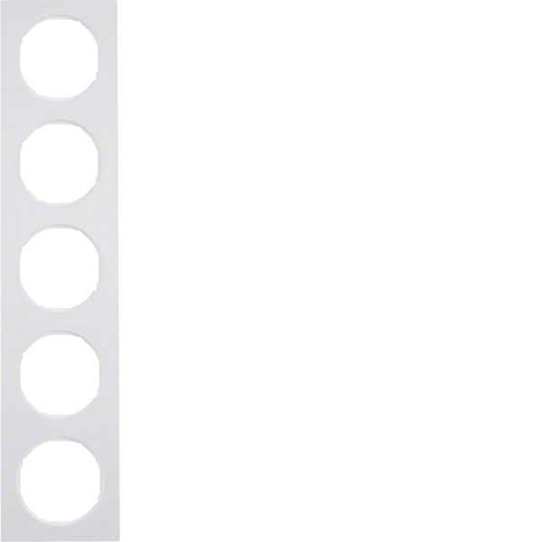 Frame 5gang, R.3, p. white glossy image 1