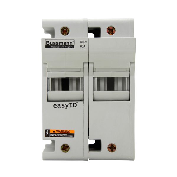 Fuse-holder, low voltage, 60 A, AC 600 V, DC 600 V, UL Class J, 80 x 83 x 125 mm, 2P, UL, CSA image 3