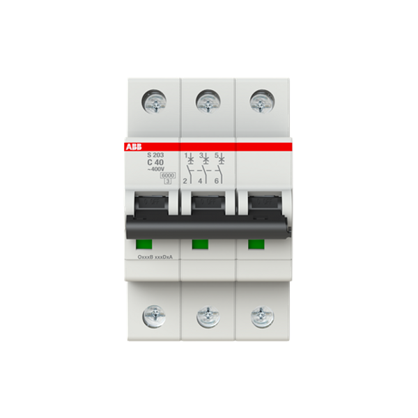 S203-C50 BULK Miniature Circuit Breaker - 3P - C - 50 A image 2