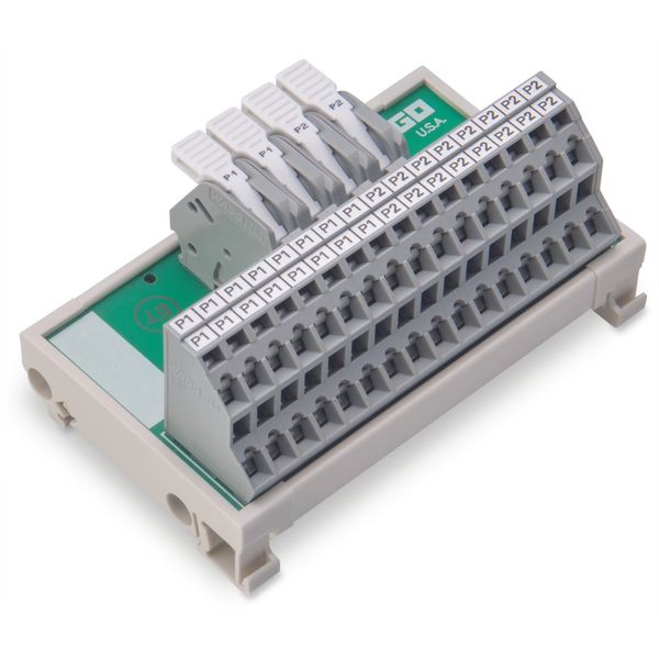 830-800/000-317 Potential distribution module; 2 potentials; with 2 input clamping points each image 2