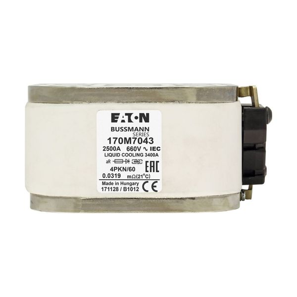 Fuse-link, high speed, 2500 A, AC 660 V, size 4, 120 x 105 x 59 mm, aR, IEC, single indicator image 12