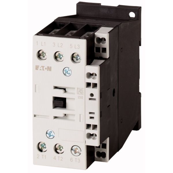 Contactor, 3 pole, 380 V 400 V 11 kW, 1 NC, 230 V 50 Hz, 240 V 60 Hz, AC operation, Spring-loaded terminals image 1